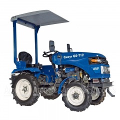 Многофункциональный минитрактор Garden Scout (Скаут) T-12DIF + фреза + двухкорпусный плуг + навес в Санкт-Петербурге