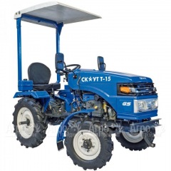 Многофункциональный минитрактор Garden Scout (Скаут) T-15DIF VT + почвофреза + двухкопрусный плуг + навес в Санкт-Петербурге