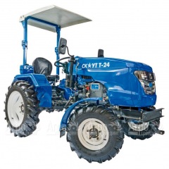 Многофункциональный минитрактор Garden Scout (Скаут) Т24 DIFF VT + почвофреза + двухкопрусный плуг + навес в Санкт-Петербурге