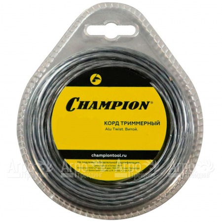 Корд триммерный Champion Alu Twist 3.0мм, 60м (витой)+нож  в Санкт-Петербурге