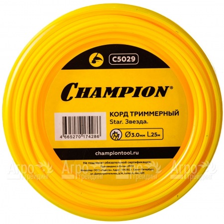 Корд триммерный Champion Star 3.0мм, 25м (звезда)  в Санкт-Петербурге