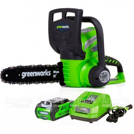 Аккумуляторная пила GreenWorks G40CS30II-12" 4 Ач в Санкт-Петербурге