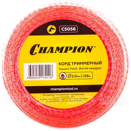 Корд триммерный Champion Square Twist Duo 2.0мм, 126м (витой квадрат)+нож  в Санкт-Петербурге