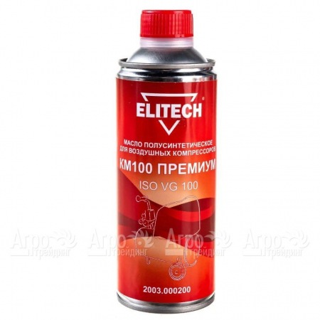 Масло полусинтетическое Elitech КМ100 2003.000200 ISO 100 0.45 л для воздушных компрессоров  в Санкт-Петербурге