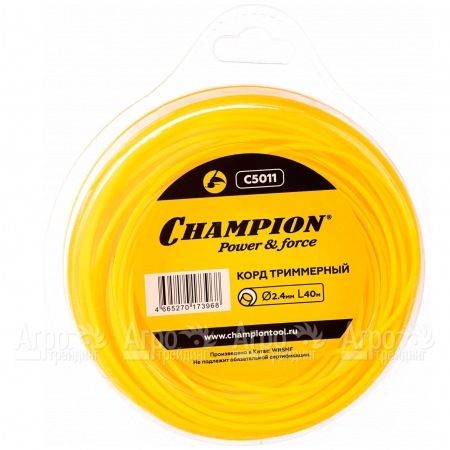 Корд триммерный Champion Round 2.4мм, 40м (круглый)  в Санкт-Петербурге
