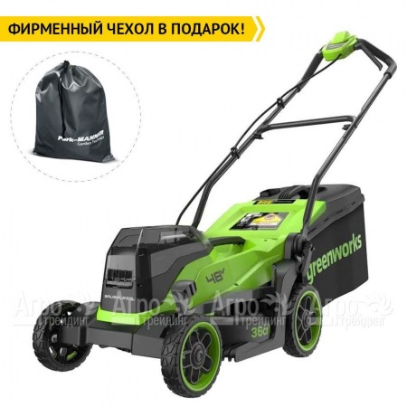 Газонокосилка аккумуляторная GreenWorks GD24X2LM361 2х4 Ач в Санкт-Петербурге