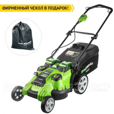 Газонокосилка аккумуляторная GreenWorks G40LM49DBK6  в Санкт-Петербурге